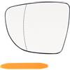 NewZC Asferico Vetro Specchietto Sinistro Riscaldabile Esterno Vetro a Specchio Sostituzione per Ren-ault Clio 4 2012-2019/Captur 2013-2020/Zoe 2012-2020 con Utensile di Smontaggio Pannelli Auto