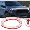DREAMIZER Striscia Luminosa a LED per Cofano Auto, Luce Dinamica Esterno Bianca, Flessibile e Impermeabile, Guida Diurna Esterna Universale con Protezione Fusibile per Auto, SUV, Camion, 94.5''