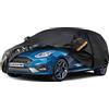 kayme Telo Copriauto, Kayme Copertura per Auto Impermeabile Anti UV Anti Vento Antipolvere con Cerniera Compatibile Con Fiat 500, Fiesta, Ypsilon, Corsa, Clio, Adatto per Auto a 2 Volumi (fino a 415cm) 2M