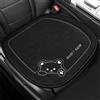 Naapesi Coprisedili per auto in puro lino, 50 x 50 cm, cuscini per sedili anteriori, con orsetti cartoni animati, elegante seduta anteriore auto, cuscino antiscivolo per seggiolino auto, SUV (nero)