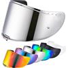 VCOROS Visiera Casco per FF327 Challenger,Visiera Lente Per Casco Moto,Sostituzione della Visiera della Lente del Casco del Parabrezza del Motociclo per Il Casco Integrale (Argento cromato)