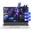 Ekonavi PC Portatile 15,6 pollici, Celeron N4000 Processor Notebook 8GB LPDDR4 RAM e 256GB SSD Win11 Pro Laptop, Ultra-sottile e portatile 1920 * 1080 IPS Screen/BT4.2/WiFi 5/USB3.0 Laptop