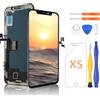 Yodoit Schermo di ricambio per iPhone XS OLED da 5,8 pollici 3D Touch Face ID Digitizer Display [non LCD] con kit di strumenti di riparazione, pellicola protettiva per lo schermo