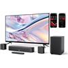 ULTIMEA Soundbar 5.1 Canali, Impianto Surround Virtuale per TV, Soundbar per TV con Audio Home Theater, Sound Bar Bluetooth con Subwoofer, e 2 Altoparlanti Surround, Gestione Tramite App, Aura A30