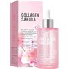 Nurvidis Siero Al Collagene, Siero Viso Antietà, Siero Antirughe, Siero Idratante Rinfrescante, Essenza Di Sakura, Illuminare Il Tono Della Pelle, Ringiovanire L'olio Per L'equilibrio Della Pelle, 100ml