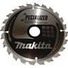 Makita B-33118 Lama Sega Circolare Specialized T.C.T 190x30mm 24T Legno Chiodato