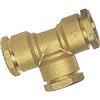 BOUTTE Boutt 2104541 SET25 - Raccordo intermedio a T in ottone per tubo in polietilene, 25