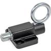 Ganter Normelemente | Bullone di bloccaggio con anello di trazione | da avvitare | con blocco | GN 722.6-12-20-C-SW | nero | bullone diametro 12 mm