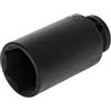 GEDORE Red Inserto per Avvitatore a Impulsi, Chiave a Bussola Avvitatore, 1/2 pollici, 12.5 mm, Esagonale, 30 mm, Inserto Lungo per Avvitatore, Auto e Officina, R63003015