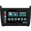 Jf Sound car audio system Autoradio Custom Fit per Volkswagen Polo Android GPS Bluetooth WiFi Dab USB Full HD Touchscreen Display 9 processore 8core e comandi vocali