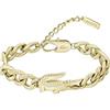 Lacoste Braccialetto a catena Per Uomo e Donna Collezione CROCODILE in Oro Giallo con un Charm a forma di Coccodrillo - 2040374