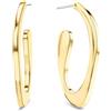 Calvin Klein Orecchini a Cerchio da Donna Collezione HARMONIOUS CONNECTION in Acciaio Inossidabile con Cristalli - Disponibile in versione Oro o Argento