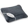 Beurer HK 48 Cosy Cuscino termico, superficie ultra morbida in tessuto traspirante, 3 livelli di calore e riscaldamento rapido, sistema di sicurezza BSS, colore Grigio