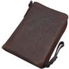 myledershop Portafoglio in pelle bovina con motivo cavallo e protezione RFID & NFC, Marrone, Einheitsgröße, Moderno