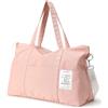 Dizdvizd Borsa da Viaggio, Grande Capacità Borsa Sportiva per Donna, Piegabili Borsa Ospedale con Cerniera, Nylon Borsa Palestra Piccola, Borsa Cambio Neonato - Rosa