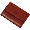 BOCCX Piccolo portafoglio da donna - Mini portafoglio da uomo in vera pelle (9 x 7 x 2 cm) - Portafoglio piccolo con scomparto portamonete, marrone, 9 x 7 x 2 cm, Minimalista