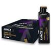 AMACX Turbo Energy Gel per Atleti di Resistenza con Caffeina e 40g di Carboidrati - Confezione da 12 - Gel Energetico Ciclismo y Running - Carbogel con Sali Minerali Integratori - Cassis/Caffeina