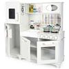 Leomark cucina Grande Big Vintage Retro, bianca giocattolo per bambini, gioco in legno, giocare educazione tavola divertimento, accessori per cucina bambini, dimensioni: 96x33x102cm (LxPxA)