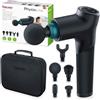 Beurer MG 185 Pistola Massaggiante, Massage Gun Muscolare con 5 Accessori, 9 Livelli di Intensità e 3 Programmi, Massaggio Profondo Trigger Point, Display LED Touch, Batteria 5,5h, con Custodia