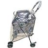Faderr Copertura per passeggino per cani, in plastica, impermeabile, pieghevole, trasparente, protezione calda per animali domestici, con adesivo magico