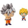 Funko- Dragonball Z: Goku (Ultra Instinct Form) Dragon Ball Super Figura, Multicolore, Standard, 31633 & 48660 POP Animation: DBZ S9 - SS Goku w/Kamehameha Wave Dragon Ball Z Vinyl
