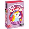 Nathan - Unicornes Party - Gioco di carte per bambini da 4 anni, gioco di associazione e memoria, tema unicorni, regole semplici, famiglia e bambini, 2 giocatori, viola