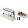 Faller Moderna pensilina per Autobus, Kit per modellismo, Piccolo e Adolescente, in plastica, Non Richiede Montaggio