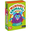 Nathan - Monstro smorfie, gioco di carte per bambini dai 5 anni, gioco di atmosfera e memoria, tema mostri, realizza la piramide più alta, regole semplici, famiglia e bambini, da 2 a 4 giocatori