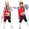 RUBIE'S Costume da cavaliere - Taglia 5 - 7 anni - Costume molto completo con top, pantaloni, spada e scudo, corona e scarpe - Costume perfetto per carnevale, compleanno
