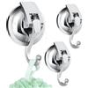 YnewL 3 Pezzi Ganci Adesivi, Ganci Attaccapanni da Parete, Gancetti, Ventosa per Cucina, Bagno, Caravan, Ufficio e Camera, ecc.(3 Ganci Adesivi Rotondi)