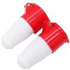 POFET 2Pcs Presa Power Plus 16AMP 380-415 Volt 4 Pin (IP44) Prese di accoppiamento - Rosso
