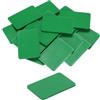 QUARKZMAN 50 Pezzi Spessori in Plastica 60 x 40 x 3 mm Distanziatori Piastrelle Squadrette Angolari Blocco Sottotetto Cunei Mobili Pannelli Plastica Esterno Rigida, Verde
