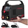 YESWELDER Saldatrice Elettrodo Grande Display LED, Mini Saldatore Saldatura MMA, 230V Saldatrice Inverter ARC 125Amp Portatile, Avviamento a Caldo, Forza d'arco VRD 235×94×130mm