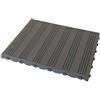 Ezooza Piastrella in Plastica da Esterno e Giardino 60 x 60 cm Grigio Forata. Confezione da 4 pezzi equivalente a 1,5 m2