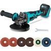 LIROPAU Smerigliatrice Angolare a Batteria Compatibile con Makita 18V Batteria, 10000RPM, Diametro del Disco 125mm, Motore Brushless Utensile per Rettifica Elettrica per Smerigliare, Tagliare e Lucidare