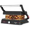 Taurus - Grill Bistro 2600W | 2 in 1: Grill e Piastra | 29x23cm | Stair System | Dual Heat Tech | Rivestimento Antiaderente Senza PFOA | Vaschetta Raccogligrassi | Timer 30 Min.