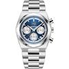 TAYSHILEY Orologi da uomo al quarzo, in acciaio inox, impermeabili, cronografo, orologi da polso per uomini, orologi da polso di lusso per affari, sport, con data automatica, BY5204 Blu scuro, Spotrs