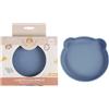 DORON & CHARLIE - Piatto per zuppa - Pasto per bambini - 056721 - Blu - Silicone - Ventosa - Compatibile con microonde - Lavabile in lavatrice - Facile da pulire - Piatto per bambini - da 6 mesi