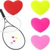 Giantree 4 smorzatori per racchette da tennis, smorzatori di vibrazioni da tennis, accessori da tennis, ammortizzatori in silicone a forma di cuore, graziosi accessori da tennis, ottimo regalo per