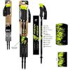 Fizan Compact Combi - Limited Edition - Trekking / Hiking Pole for Men and Women, Telescopic, Aluminum, Free functional scarf included, The world lightest pole 158g