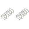 Albyco - Spirale metalliche per Rilegatura - Formato A4, 6,4 mm - Bianco - Fino a 35 fogli (100 pezzi), Metallo, Rilegafogli, Spirali, Rilegare Fogli, Dorsi metallici (Confezione da 2)