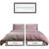 PARAMAISON Copripiumino Bicolore 2Face in Microfibra Anallegirca, Double Face, Reversibile, 350 gr/mq, Rosa-Cipria, Piazza e Mezza 210x200 cm