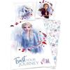 anemone Parure da letto Frozen in microfibra, copripiumino 140 x 200 cm + federa 63 x 63 cm (Frozen B)
