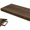 BAKAJI Mensola Scaffale da Parete Design Moderno in Legno MDF Ripiano Libreria Design Moderno Dimensione 60 x 25 x 4 Decorazione Parete Casa (Noce)