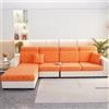 ZZDZW Copriseduta Divano 1/2/3/4 Posti Coprisedile per Divano Copridivano Elasticizzato con Penisola Copri Federa per Cuscino per Divano del Sedile jacquard Protezione ( Color : #13 , Size : 4 seats Cover L