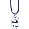 NILUXE DESIGN-Ciondolo segno dello zodiaco - ciondolo oroscopo - ciondolo oroscopo in argento - ciondolo costellazione in argento - collana oroscopo per uomo e donna(Bilancia)