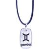 NILUXE DESIGN-Ciondolo segno dello zodiaco - ciondolo oroscopo - ciondolo oroscopo in argento - ciondolo costellazione in argento - collana oroscopo per uomo e donna (Gemelli)