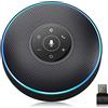 EMEET Altoparlante per conferenze Bluetooth - Sistema vivavoce USB per 5-10 persone, vivavoce con 4 microfoni AI, riconoscimento vocale a 360º, microfono per conferenze con dongle