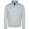 Höhenhorn Troiberg - Maglione da uomo con zip a 1/4, con colletto blu, 3XL, blu, taglia 3XL, grigio chiaro, XXL