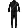 CHICTRY Completo Sportivo Bambina Cappotto Manica Lunga Strass Giacca da Pattinaggio Paradice Leggings Sportivi Pantaloni da Pattinaggio Artistico Allenamento Nero A 13-14 anni